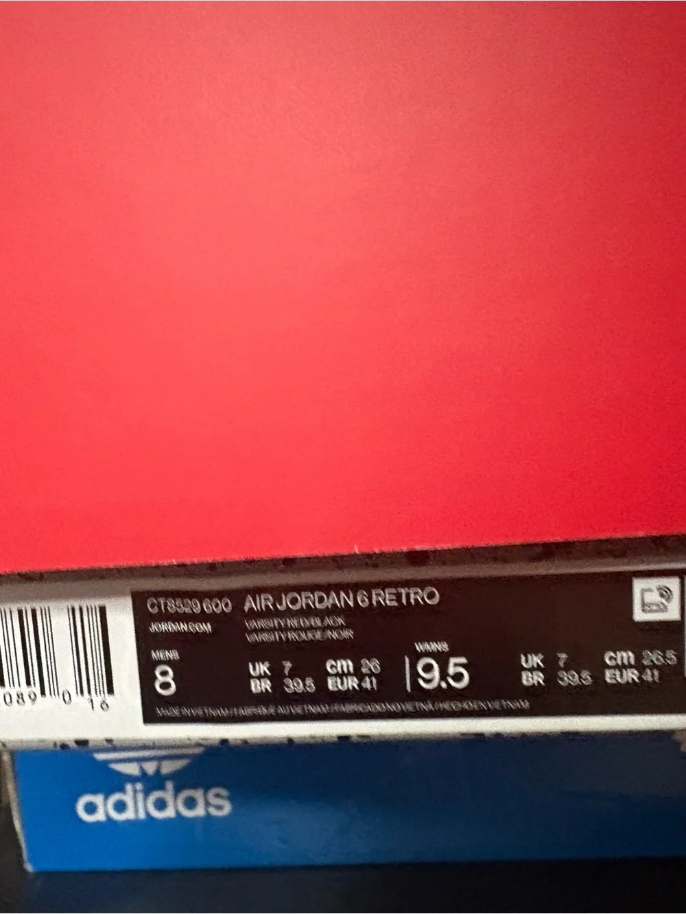 Jordan 6 “Raging Bull” sz men’s 8